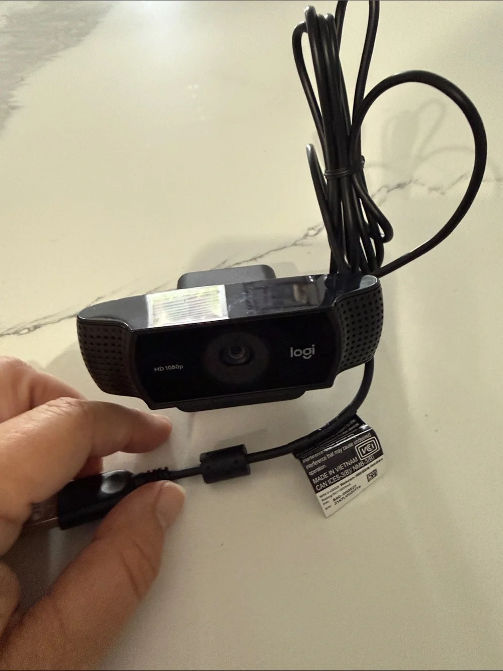 Never used HD 1080p USB Webcam in Black